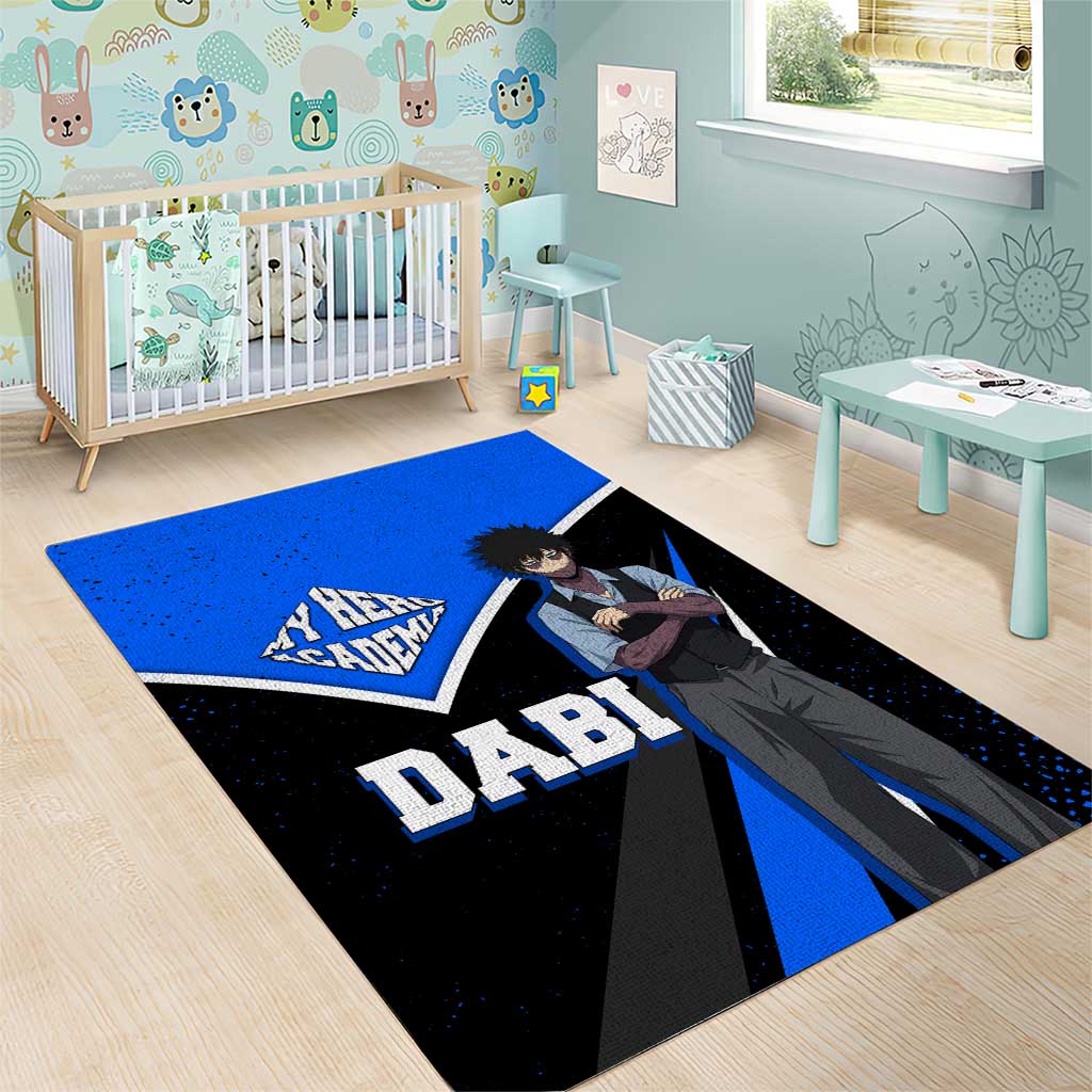 Dabi My Hero Academia Area Rug Anime Grunge Splatter Graphic Style