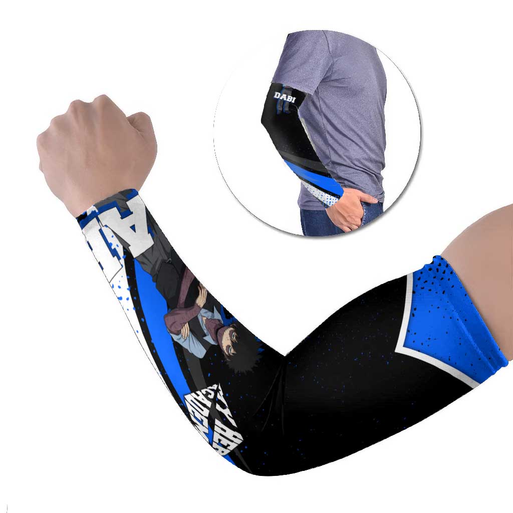 Dabi My Hero Academia Arm Sleeves Anime Grunge Splatter Graphic Style