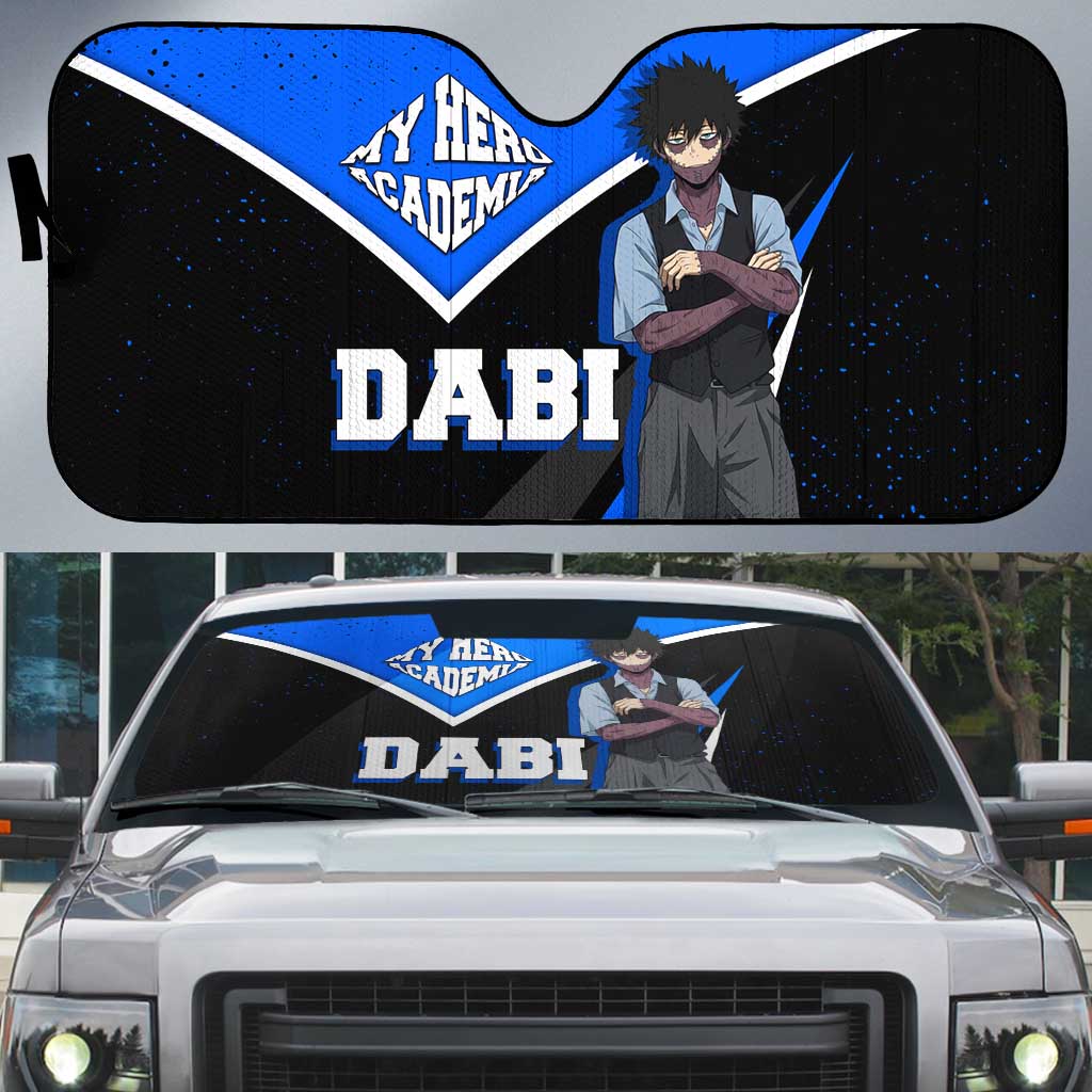 Dabi My Hero Academia Auto Sun Shade Anime Grunge Splatter Graphic Style