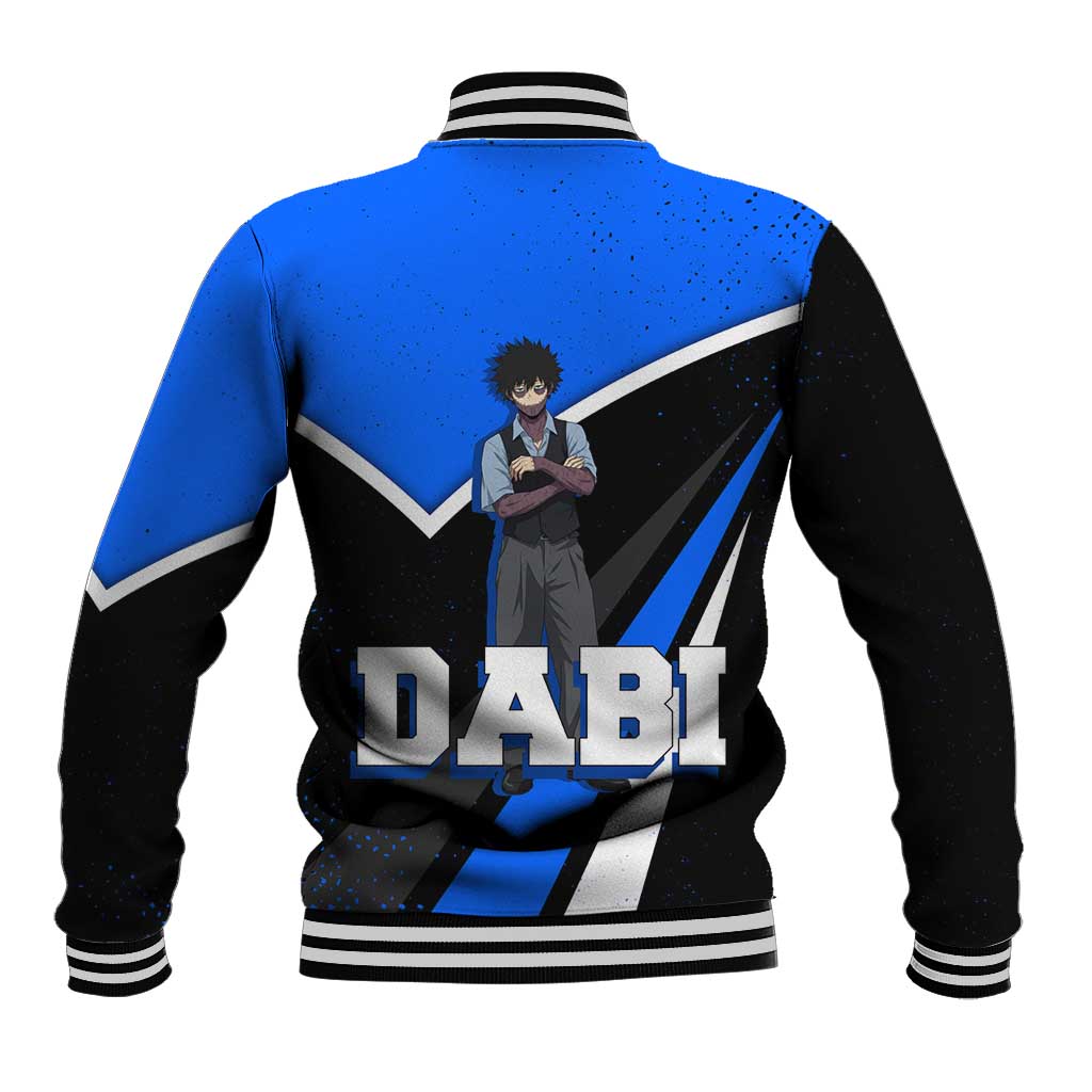 Dabi My Hero Academia Baseball Jacket Anime Grunge Splatter Graphic Style