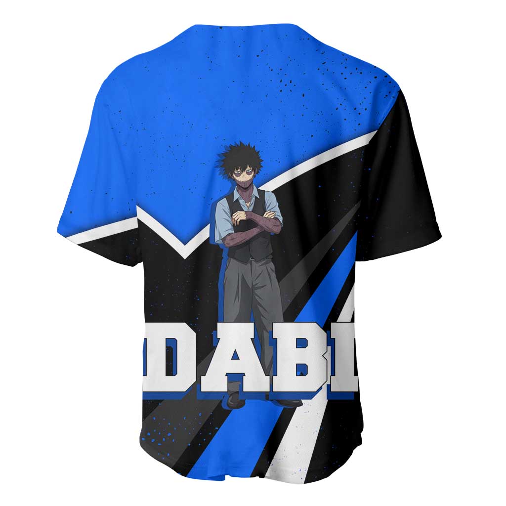 Dabi My Hero Academia Baseball Jersey Anime Grunge Splatter Graphic Style
