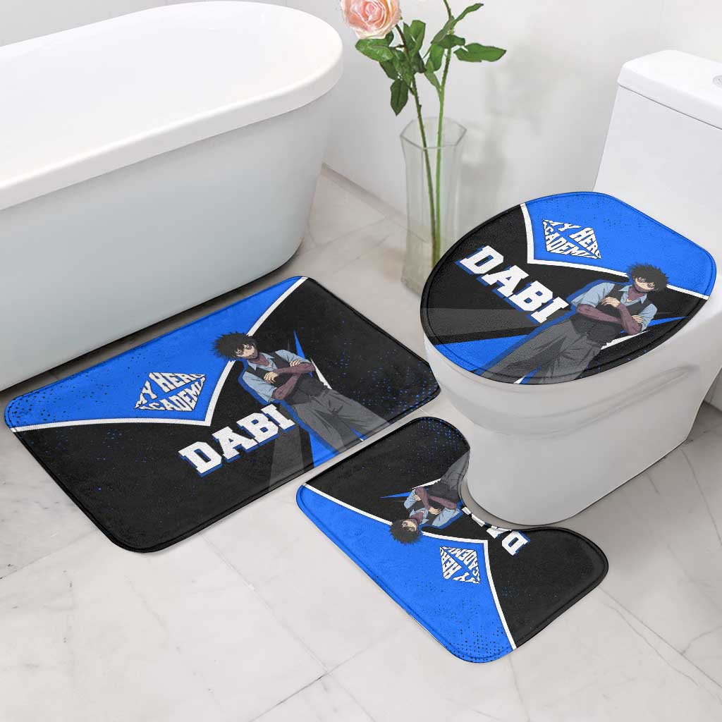 Dabi My Hero Academia Bathroom Set Anime Grunge Splatter Graphic Style