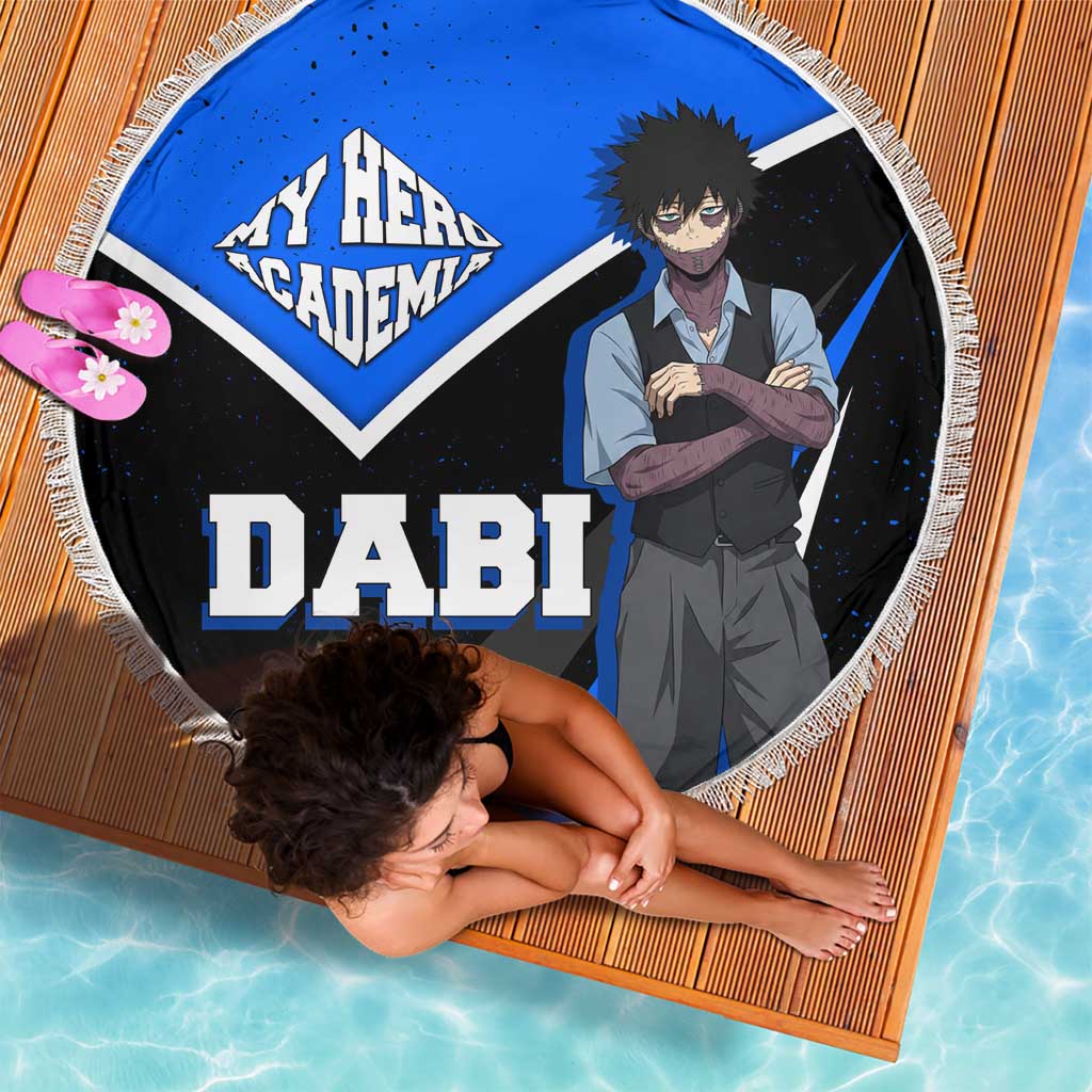 Dabi My Hero Academia Beach Blanket Anime Grunge Splatter Graphic Style