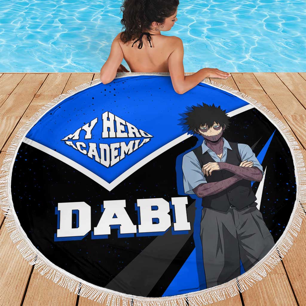 Dabi My Hero Academia Beach Blanket Anime Grunge Splatter Graphic Style