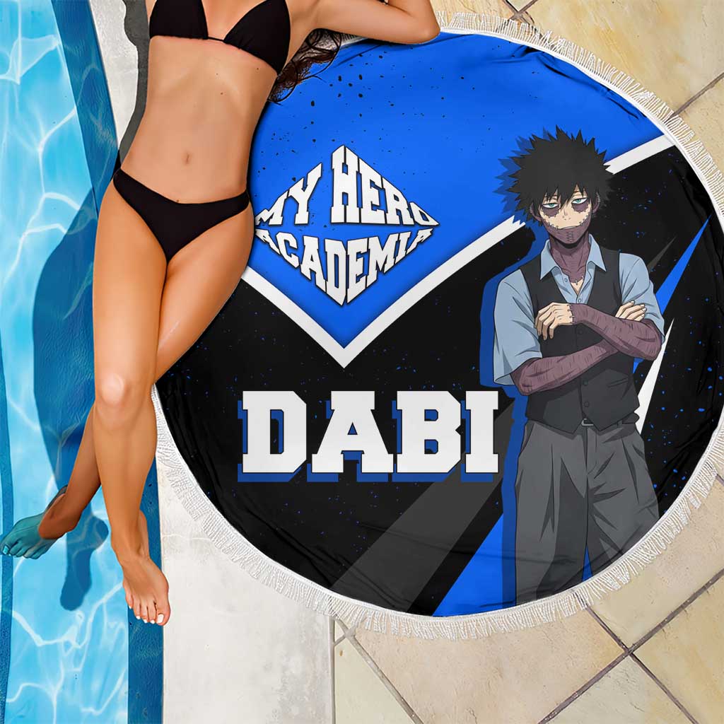 Dabi My Hero Academia Beach Blanket Anime Grunge Splatter Graphic Style