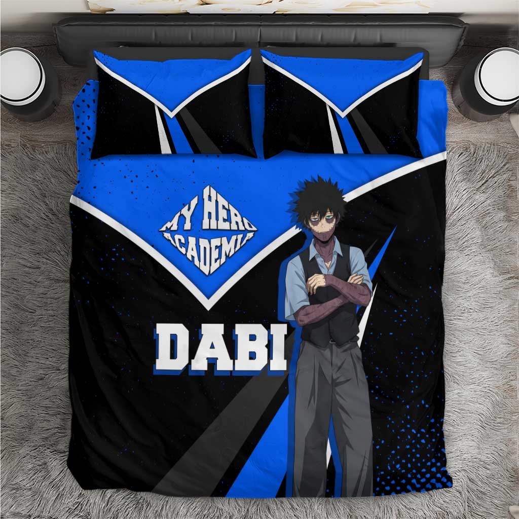 Dabi My Hero Academia Bedding Set Anime Grunge Splatter Graphic Style