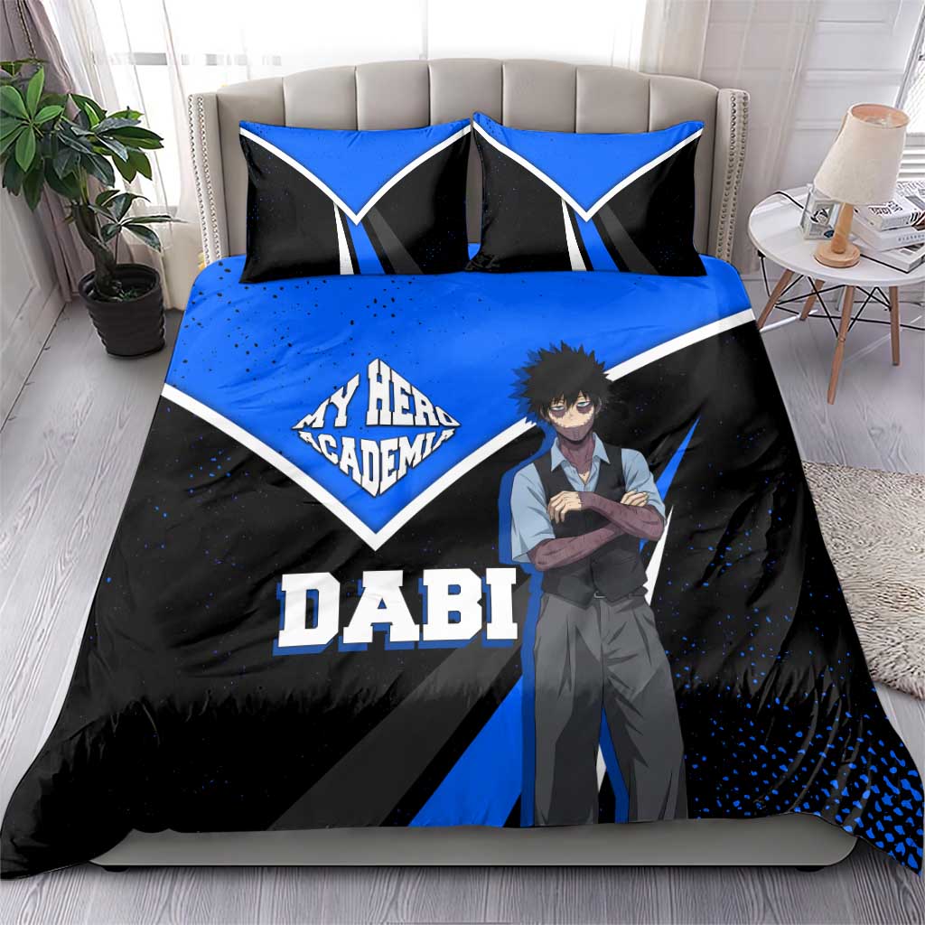 Dabi My Hero Academia Bedding Set Anime Grunge Splatter Graphic Style