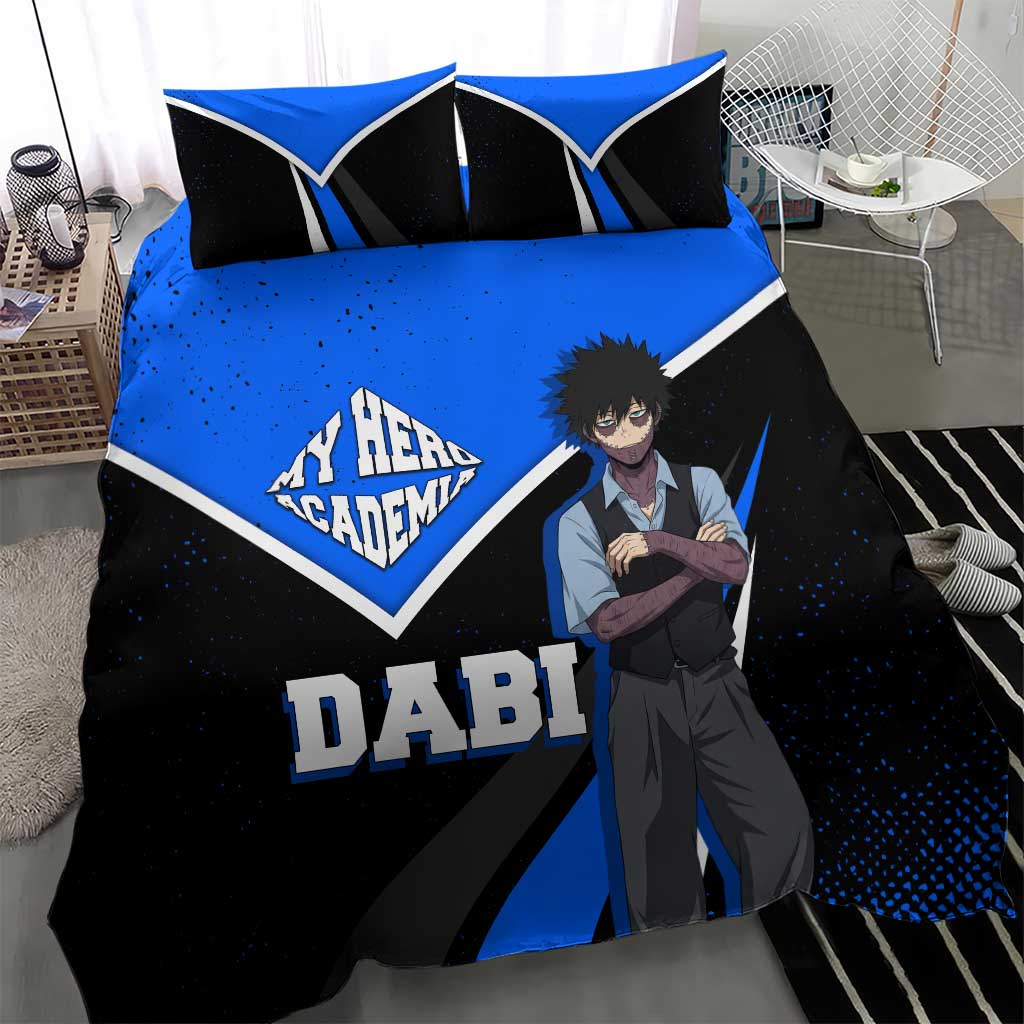 Dabi My Hero Academia Bedding Set Anime Grunge Splatter Graphic Style