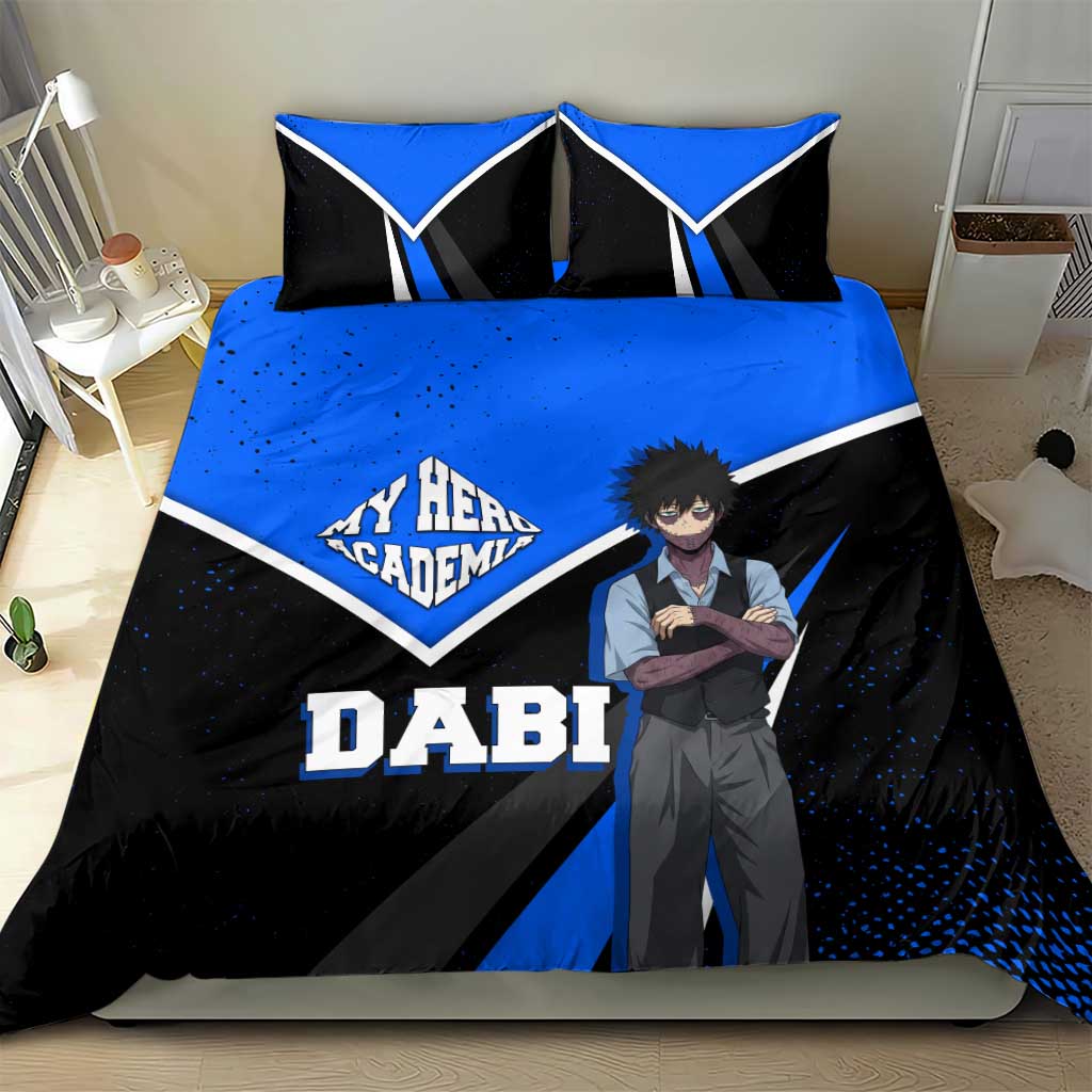 Dabi My Hero Academia Bedding Set Anime Grunge Splatter Graphic Style