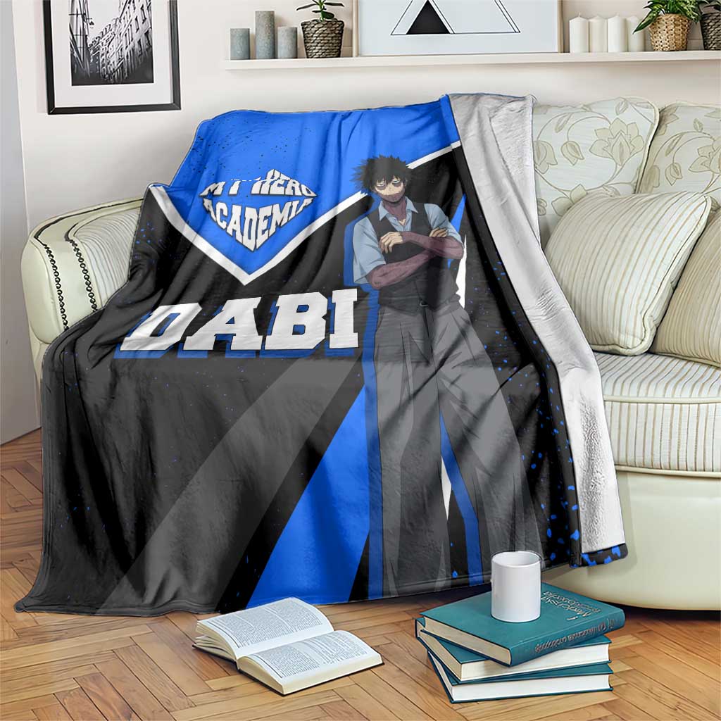 Dabi My Hero Academia Blanket Anime Grunge Splatter Graphic Style