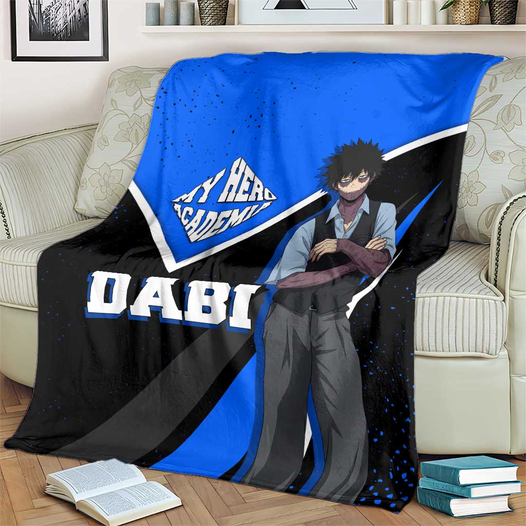 Dabi My Hero Academia Blanket Anime Grunge Splatter Graphic Style
