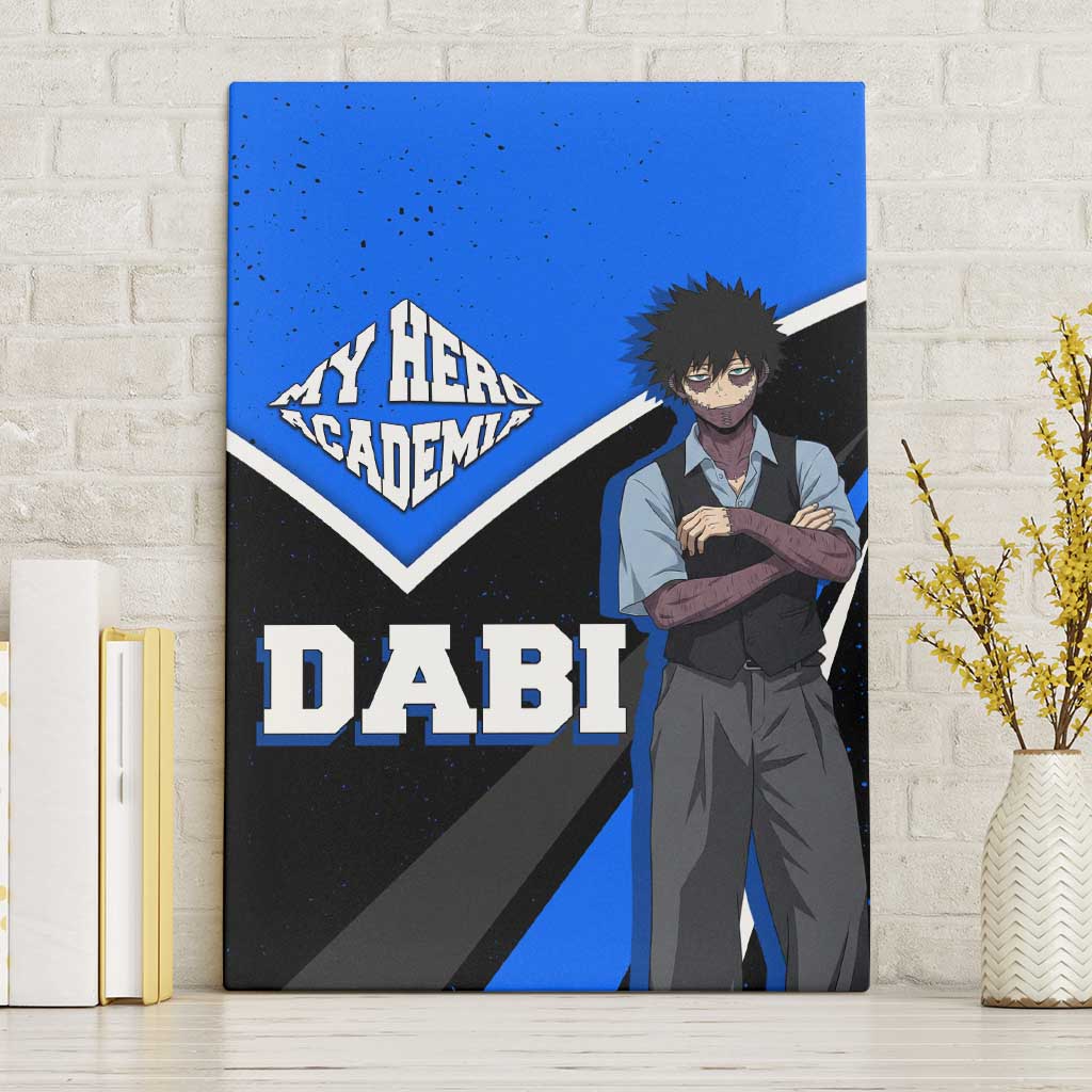 Dabi My Hero Academia Canvas Wall Art Anime Grunge Splatter Graphic Style