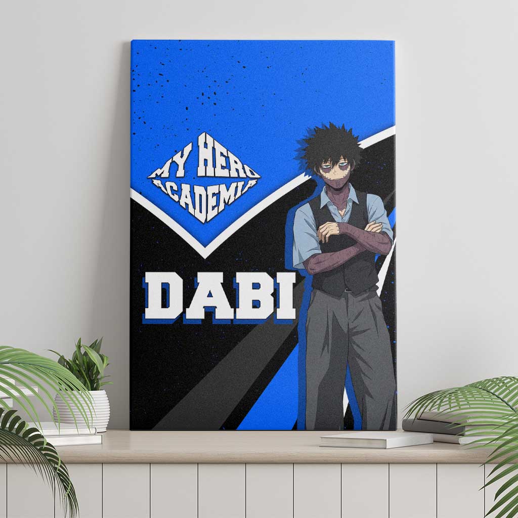 Dabi My Hero Academia Canvas Wall Art Anime Grunge Splatter Graphic Style