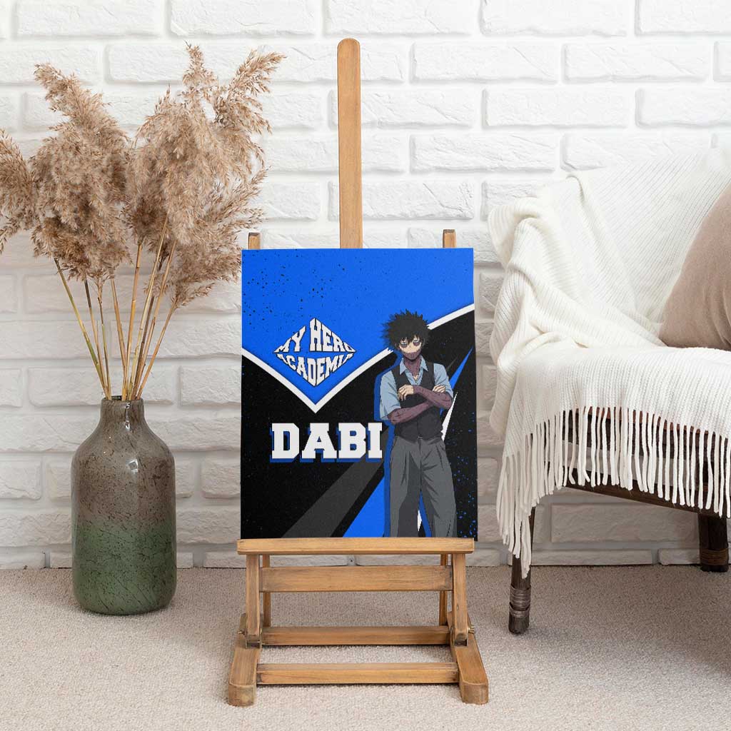 Dabi My Hero Academia Canvas Wall Art Anime Grunge Splatter Graphic Style