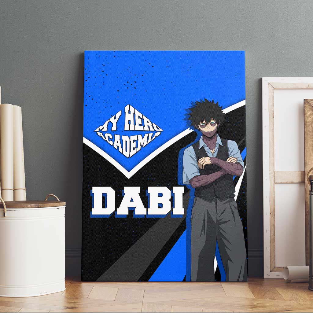 Dabi My Hero Academia Canvas Wall Art Anime Grunge Splatter Graphic Style