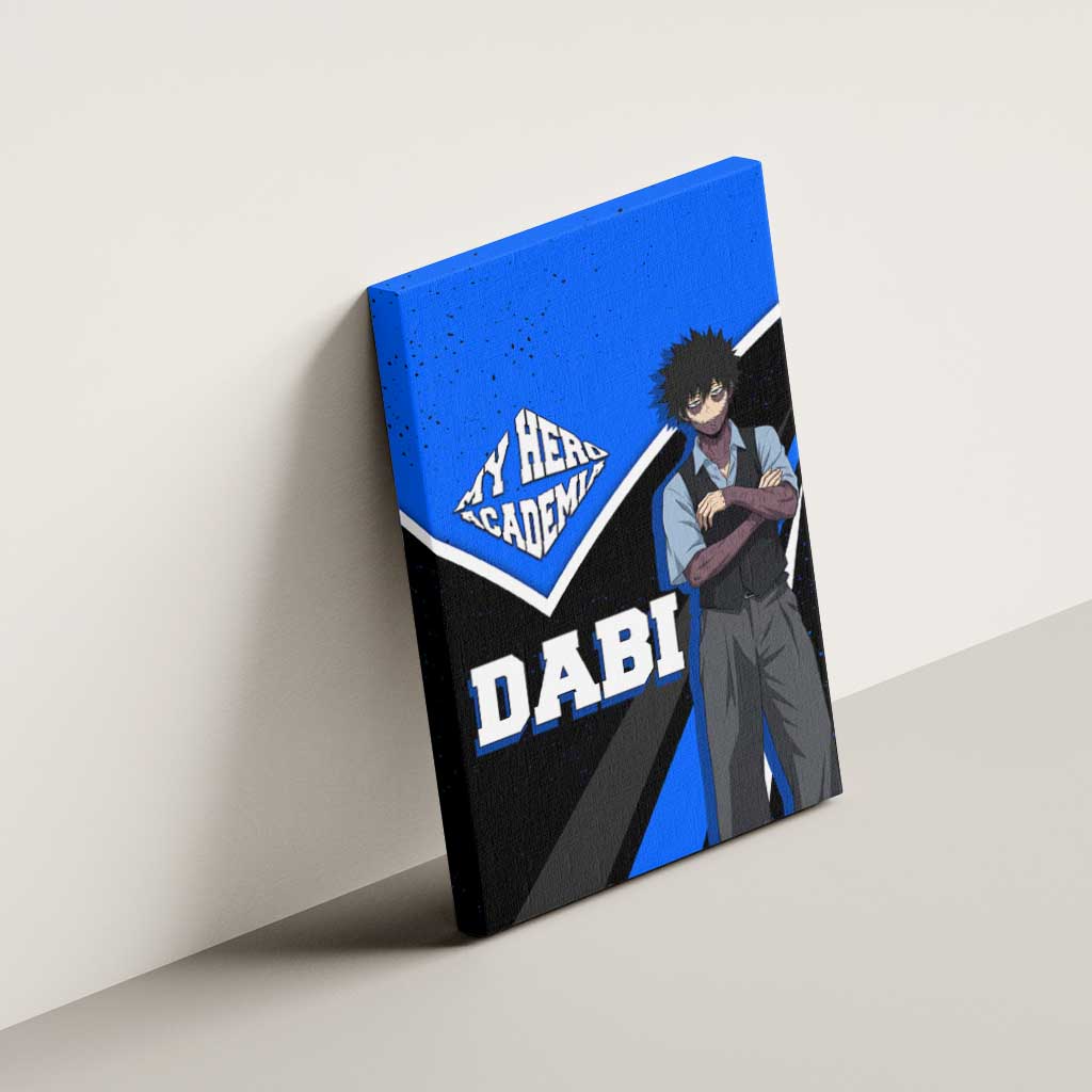 Dabi My Hero Academia Canvas Wall Art Anime Grunge Splatter Graphic Style