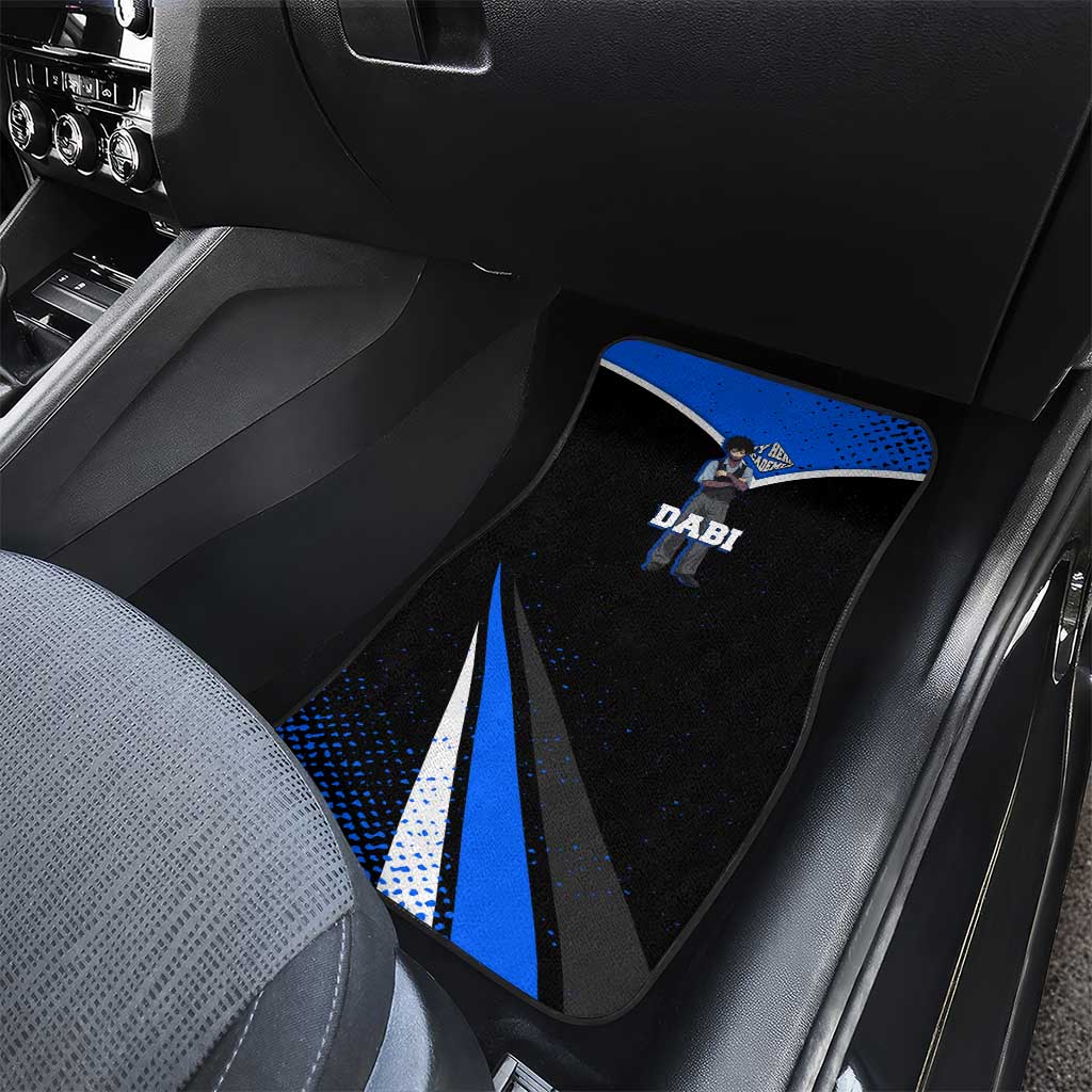 Dabi My Hero Academia Car Mats Anime Grunge Splatter Graphic Style