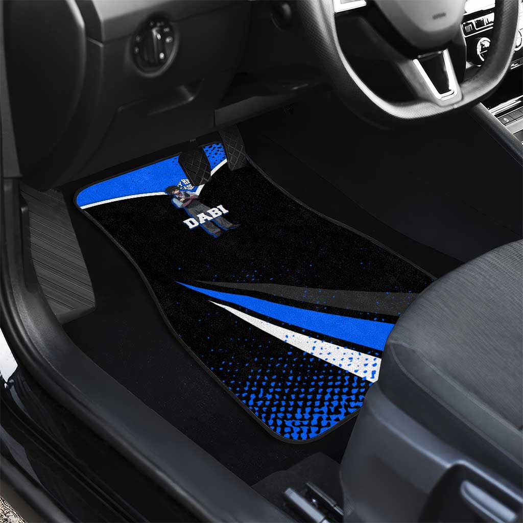 Dabi My Hero Academia Car Mats Anime Grunge Splatter Graphic Style