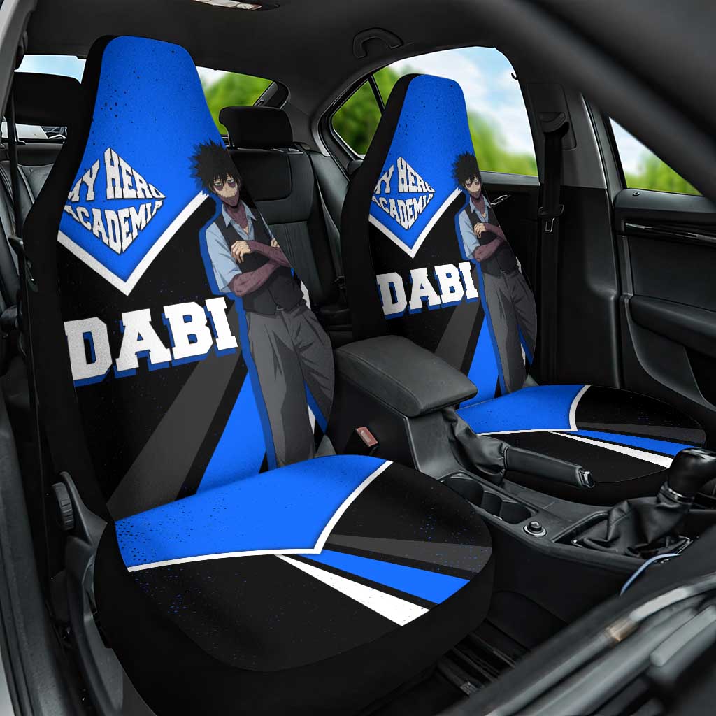 Dabi My Hero Academia Car Seat Cover Anime Grunge Splatter Graphic Style