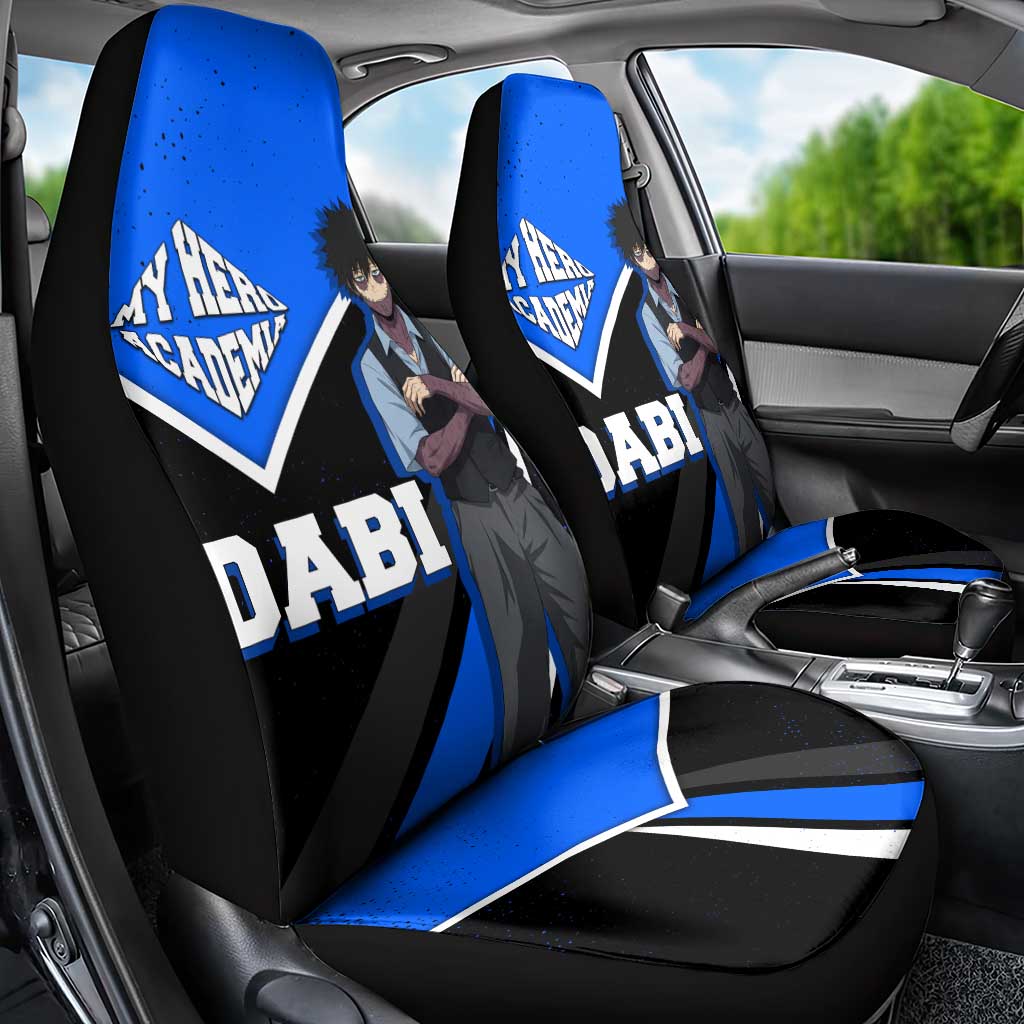 Dabi My Hero Academia Car Seat Cover Anime Grunge Splatter Graphic Style