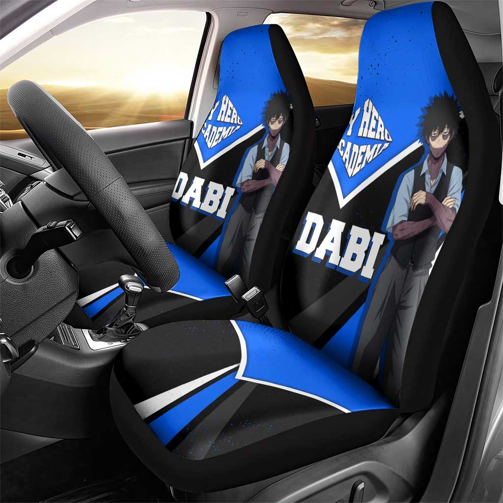 Dabi My Hero Academia Car Seat Cover Anime Grunge Splatter Graphic Style