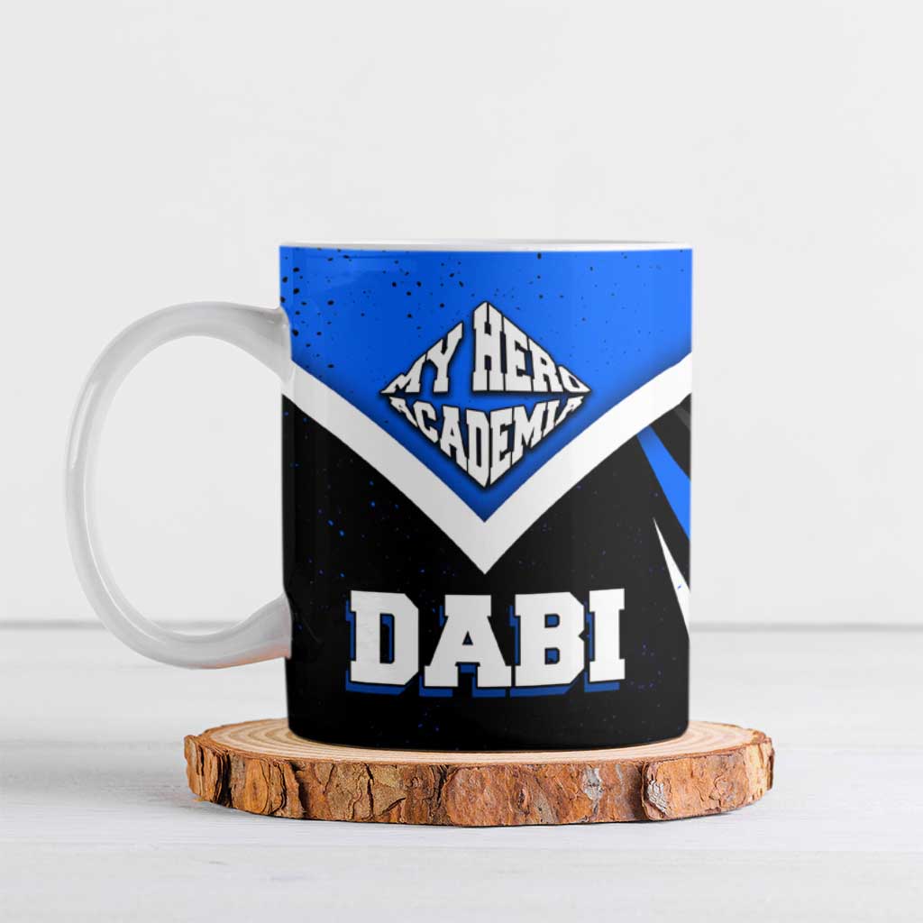 Dabi My Hero Academia Ceramic Mug Anime Grunge Splatter Graphic Style