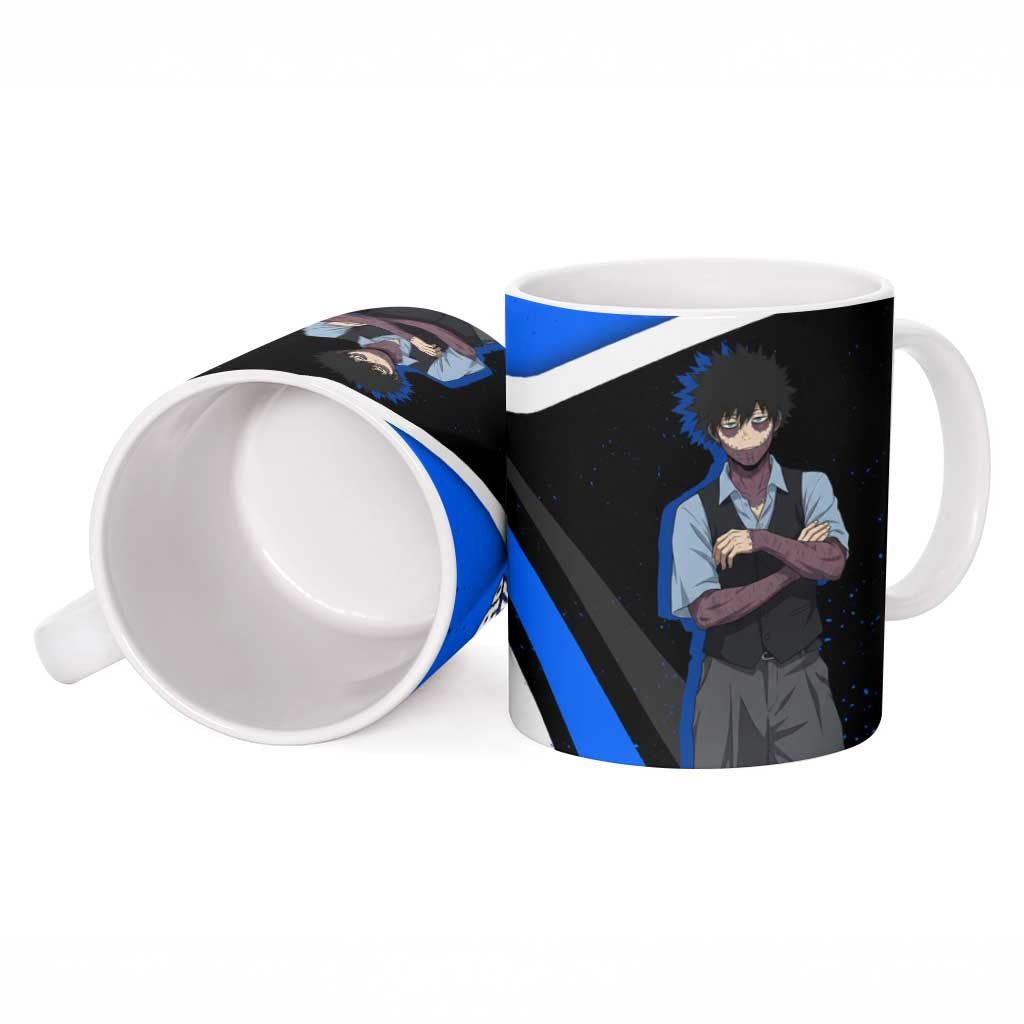 Dabi My Hero Academia Ceramic Mug Anime Grunge Splatter Graphic Style