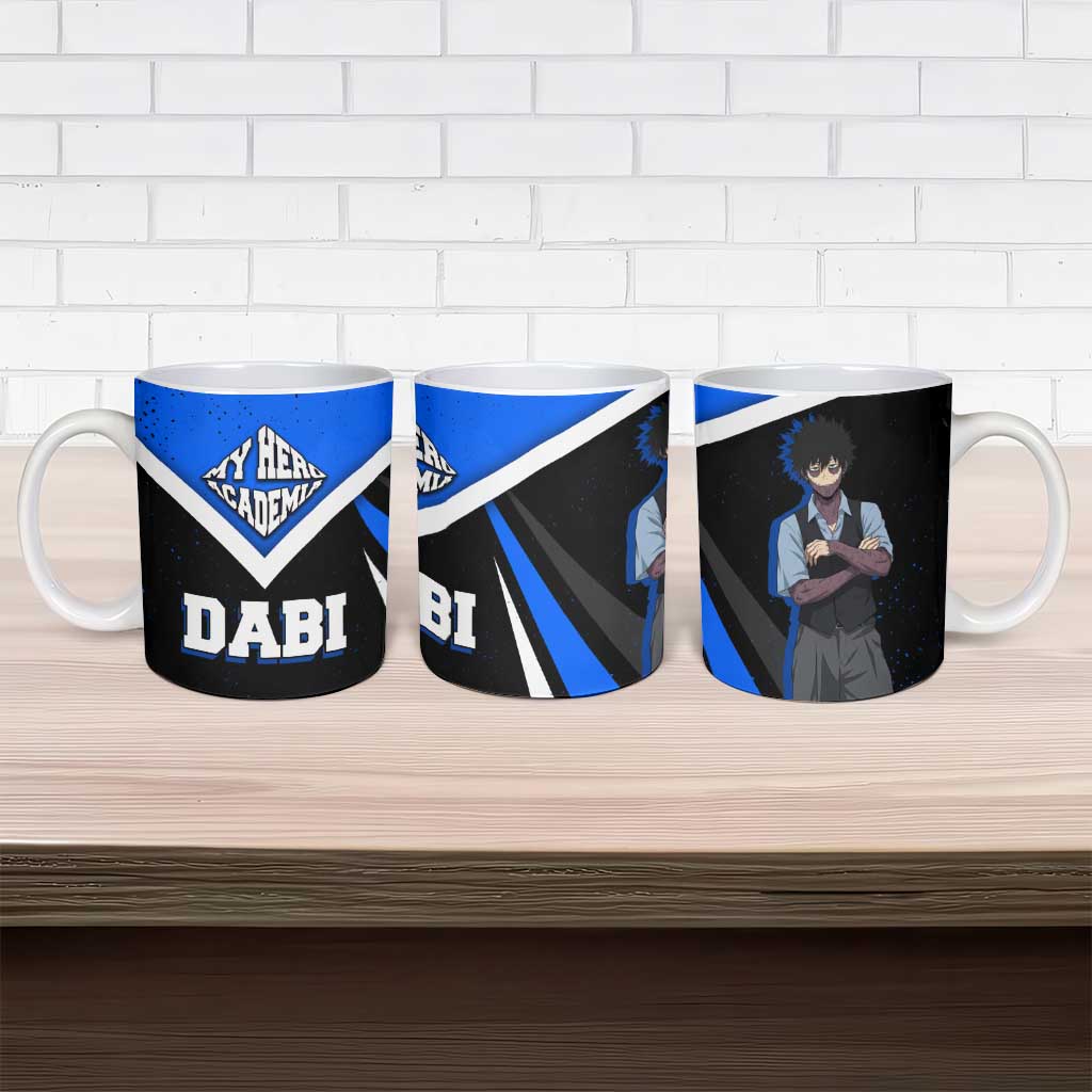 Dabi My Hero Academia Ceramic Mug Anime Grunge Splatter Graphic Style