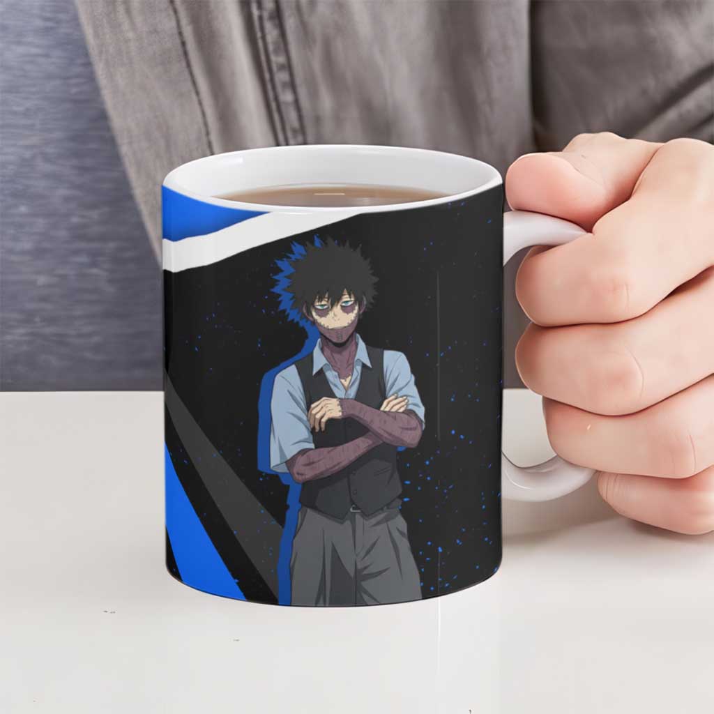 Dabi My Hero Academia Ceramic Mug Anime Grunge Splatter Graphic Style