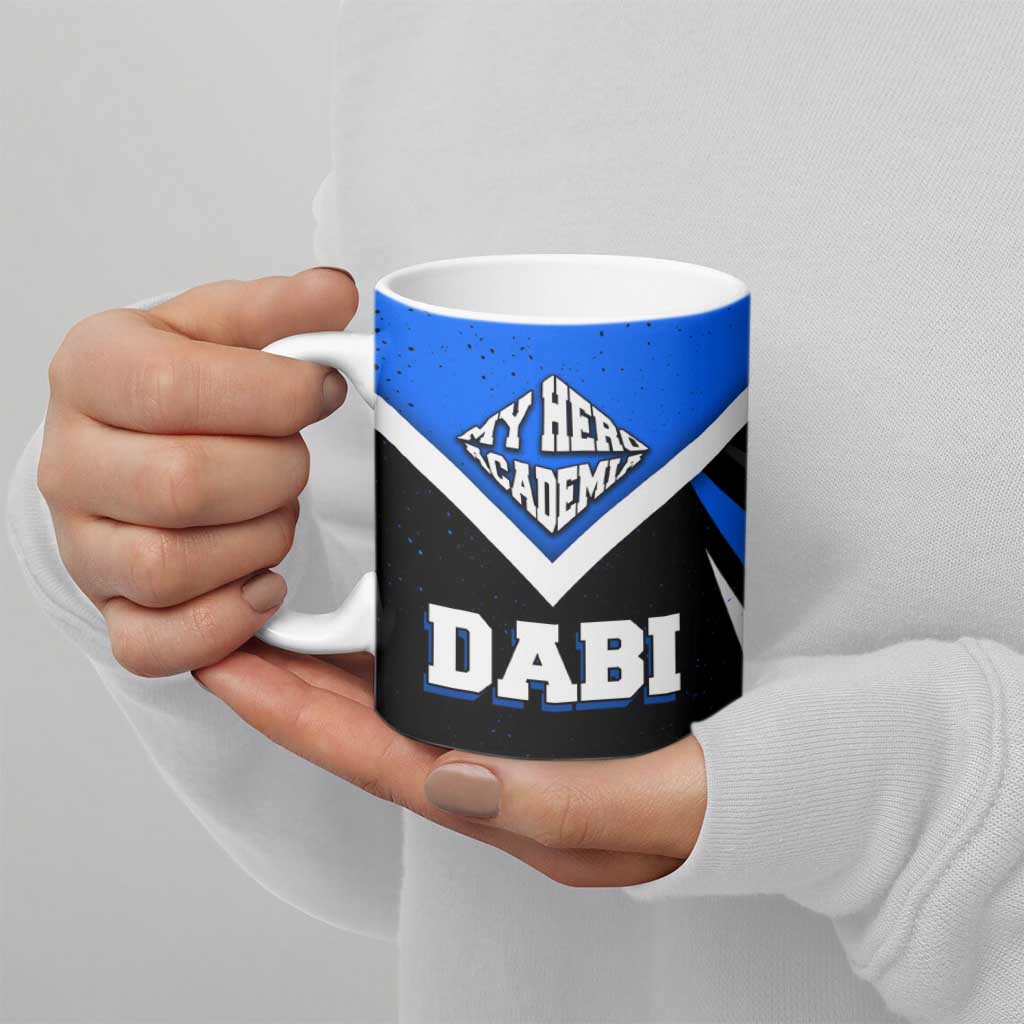 Dabi My Hero Academia Ceramic Mug Anime Grunge Splatter Graphic Style