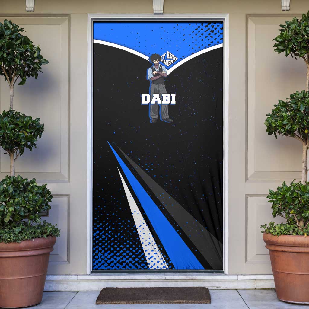 Dabi My Hero Academia Door Cover Anime Grunge Splatter Graphic Style