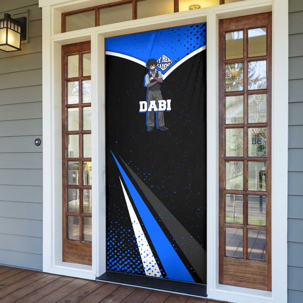Dabi My Hero Academia Door Cover Anime Grunge Splatter Graphic Style
