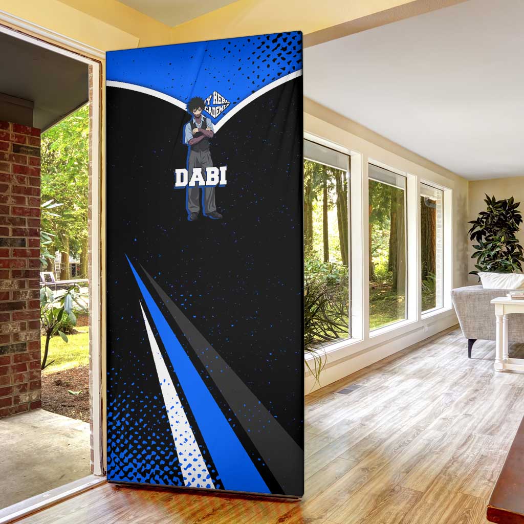 Dabi My Hero Academia Door Cover Anime Grunge Splatter Graphic Style