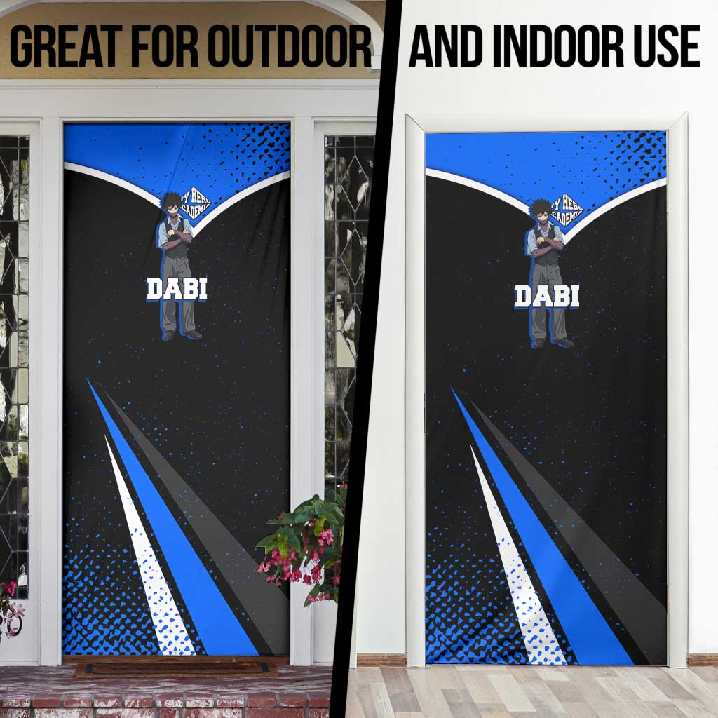 Dabi My Hero Academia Door Cover Anime Grunge Splatter Graphic Style