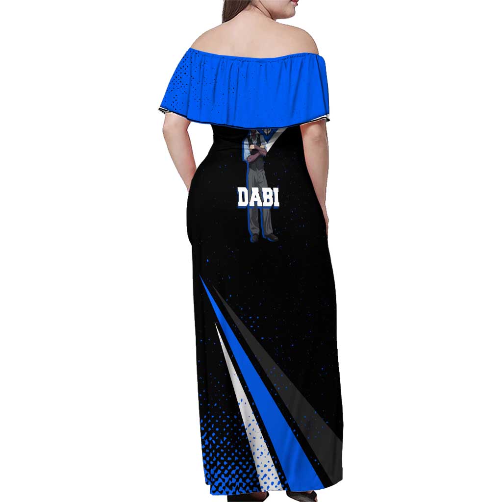 Dabi My Hero Academia Family Matching Off Shoulder Maxi Dress and Hawaiian Shirt Anime Grunge Splatter Graphic Style