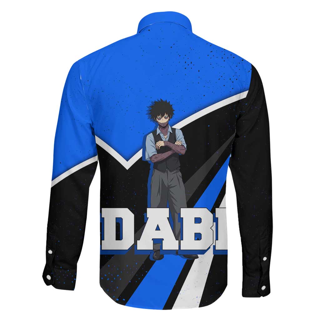 Dabi My Hero Academia Family Matching Off Shoulder Short Dress and Hawaiian Shirt Anime Grunge Splatter Graphic Style