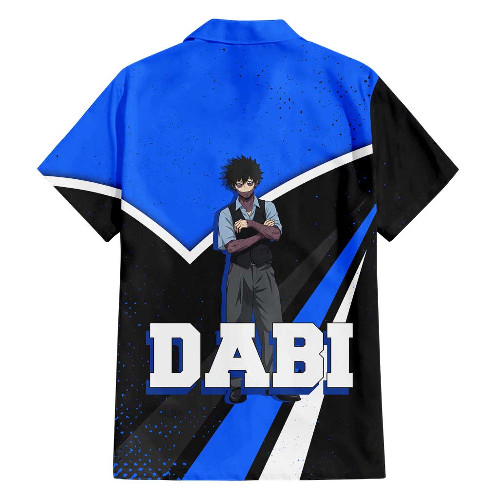 Dabi My Hero Academia Family Matching Tank Maxi Dress and Hawaiian Shirt Anime Grunge Splatter Graphic Style