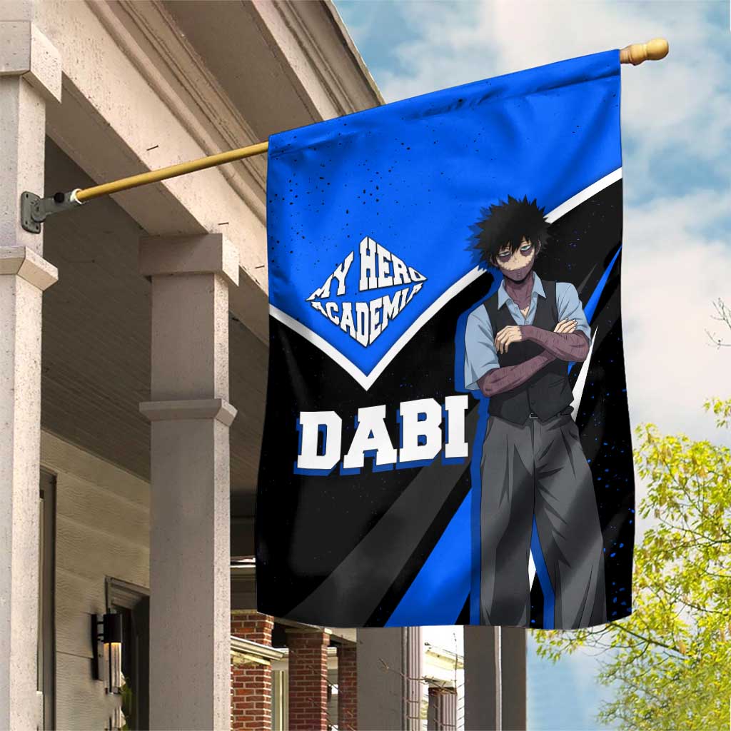 Dabi My Hero Academia Garden Flag Anime Grunge Splatter Graphic Style