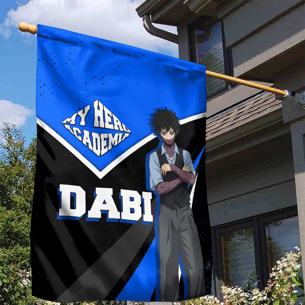 Dabi My Hero Academia Garden Flag Anime Grunge Splatter Graphic Style