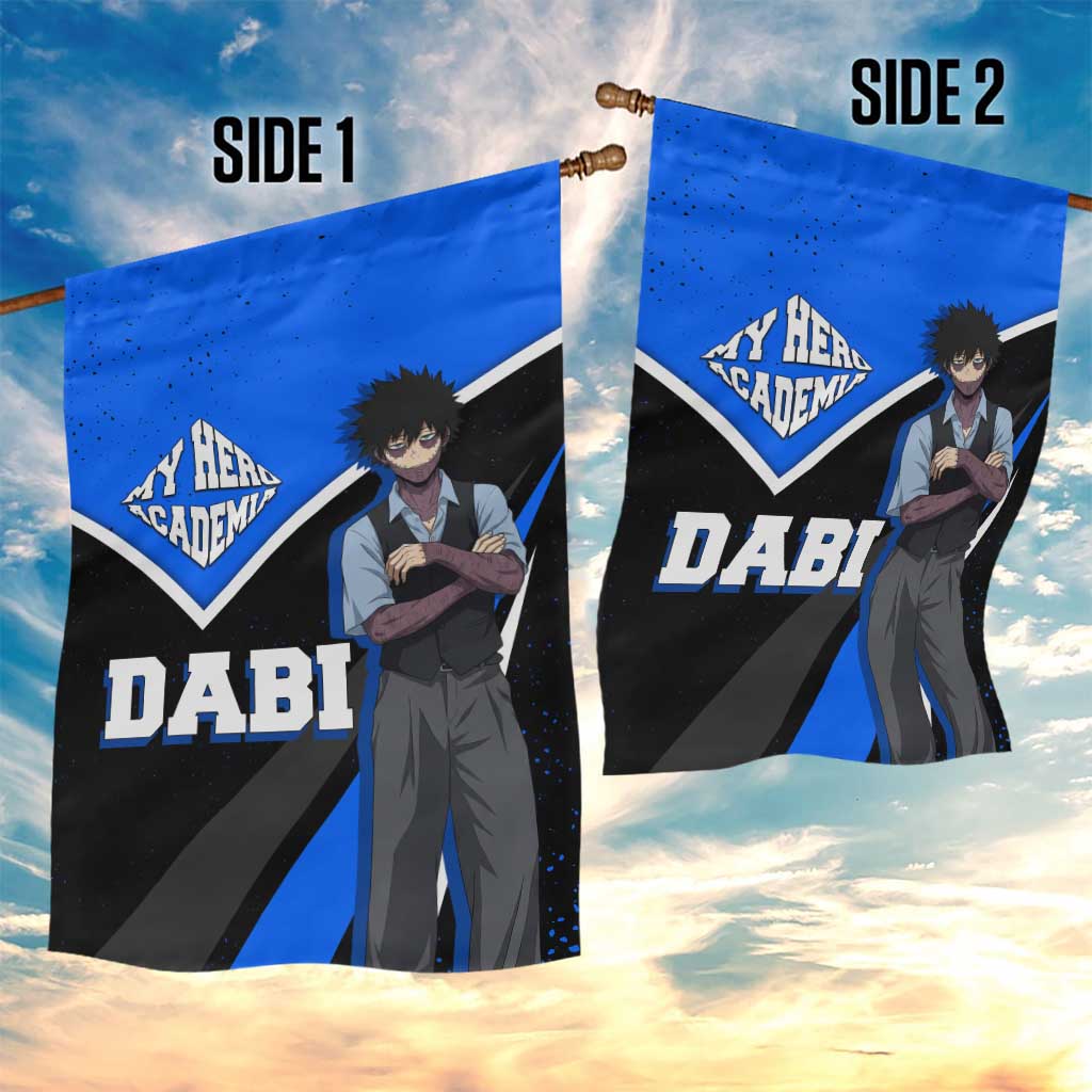Dabi My Hero Academia Garden Flag Anime Grunge Splatter Graphic Style