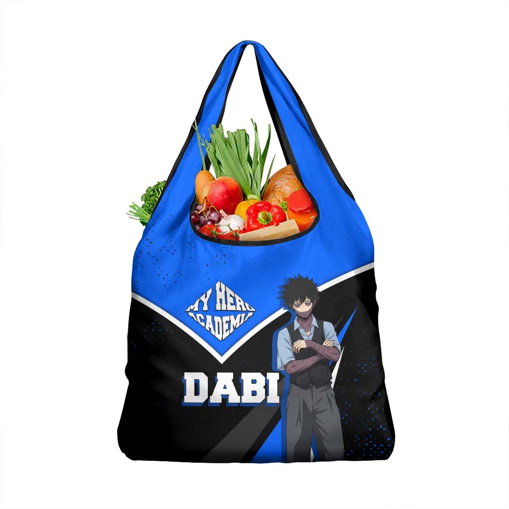 Dabi My Hero Academia Grocery Bag Anime Grunge Splatter Graphic Style