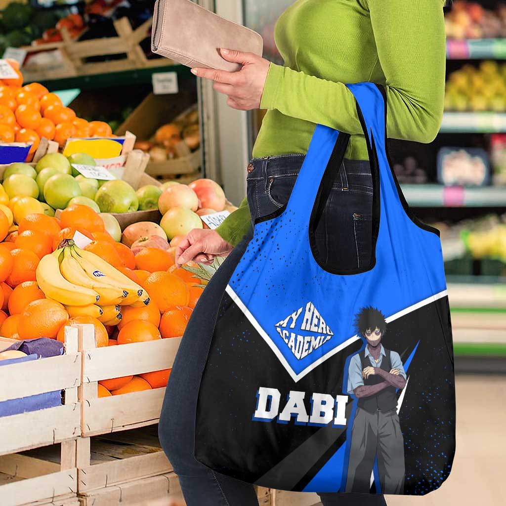Dabi My Hero Academia Grocery Bag Anime Grunge Splatter Graphic Style