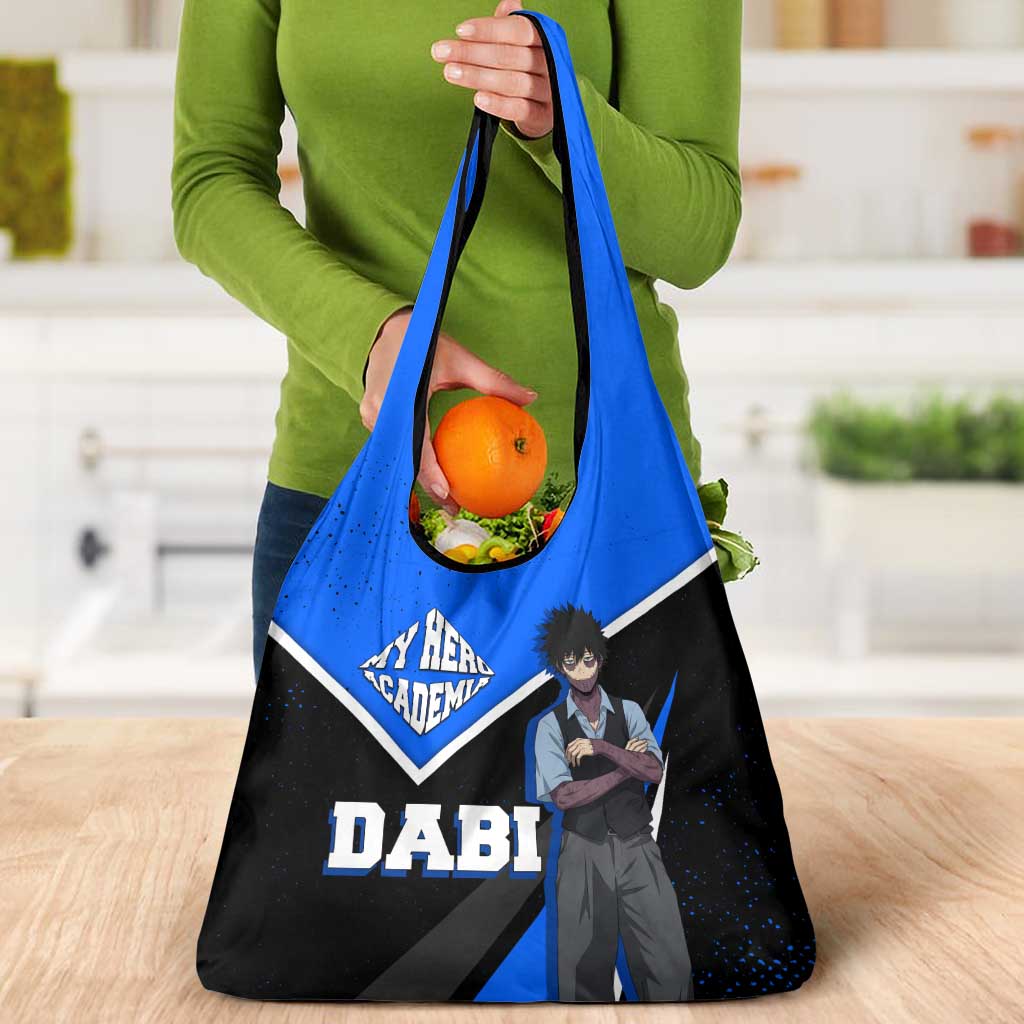 Dabi My Hero Academia Grocery Bag Anime Grunge Splatter Graphic Style