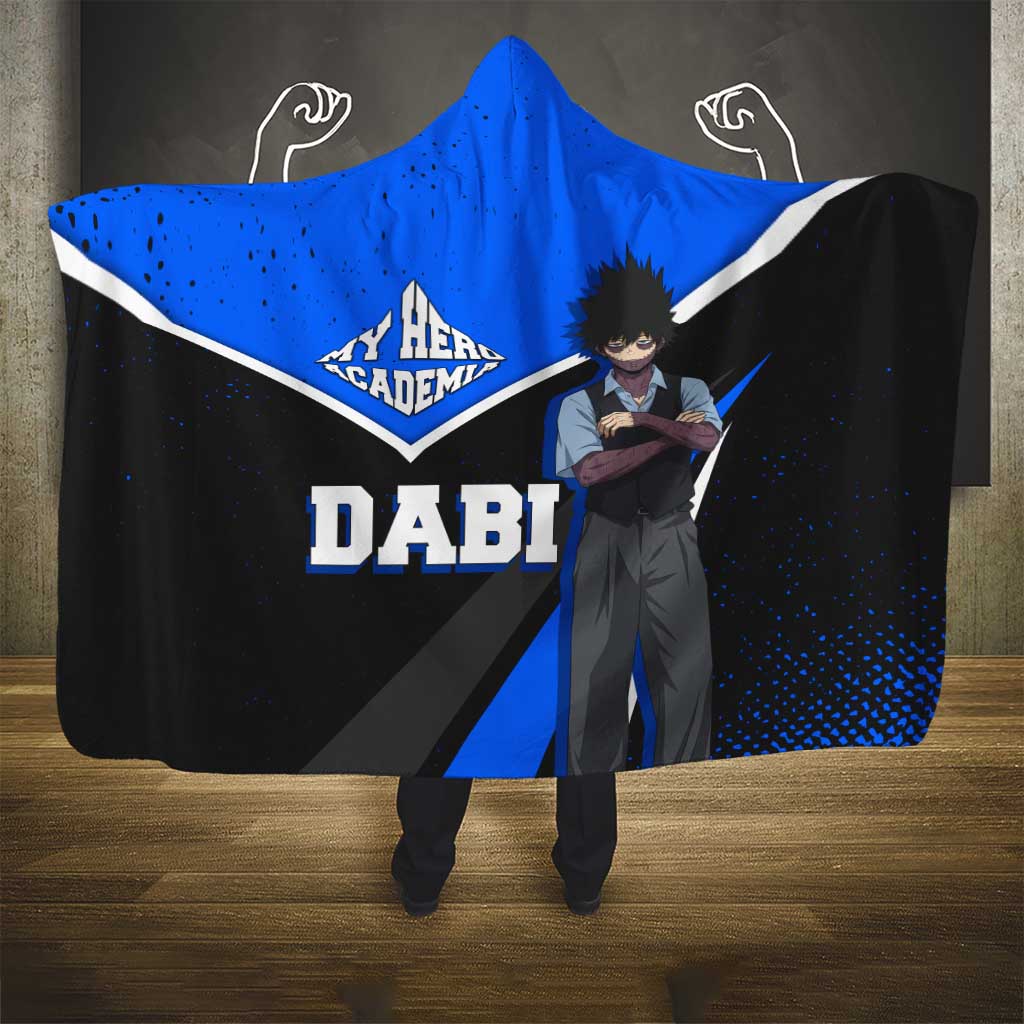 Dabi My Hero Academia Hooded Blanket Anime Grunge Splatter Graphic Style