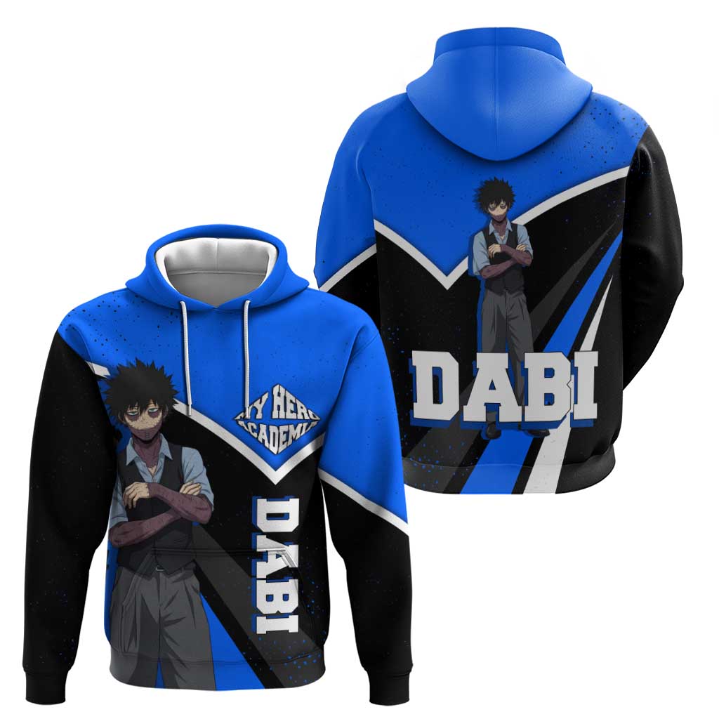Dabi My Hero Academia Hoodie Anime Grunge Splatter Graphic Style