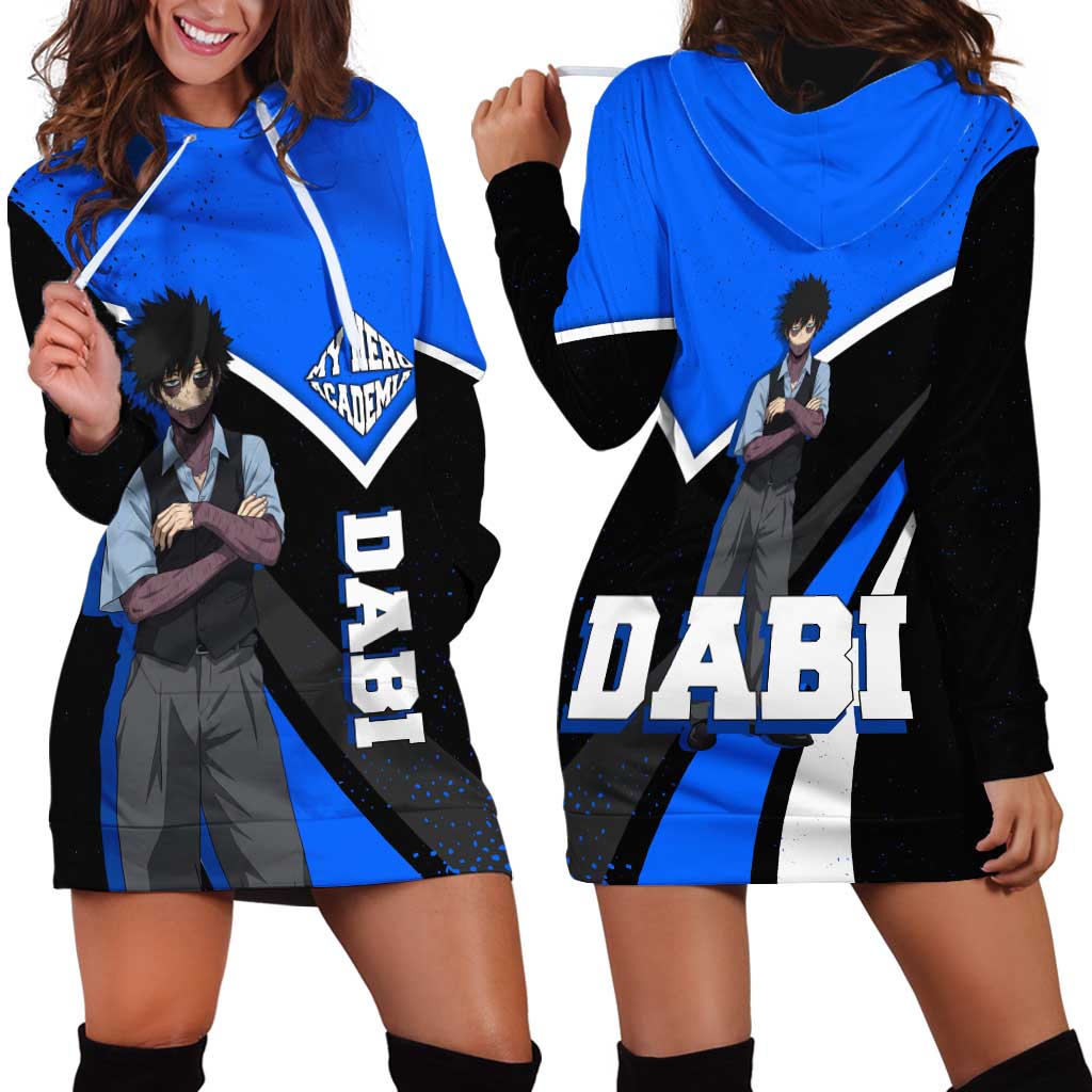 Dabi My Hero Academia Hoodie Dress Anime Grunge Splatter Graphic Style