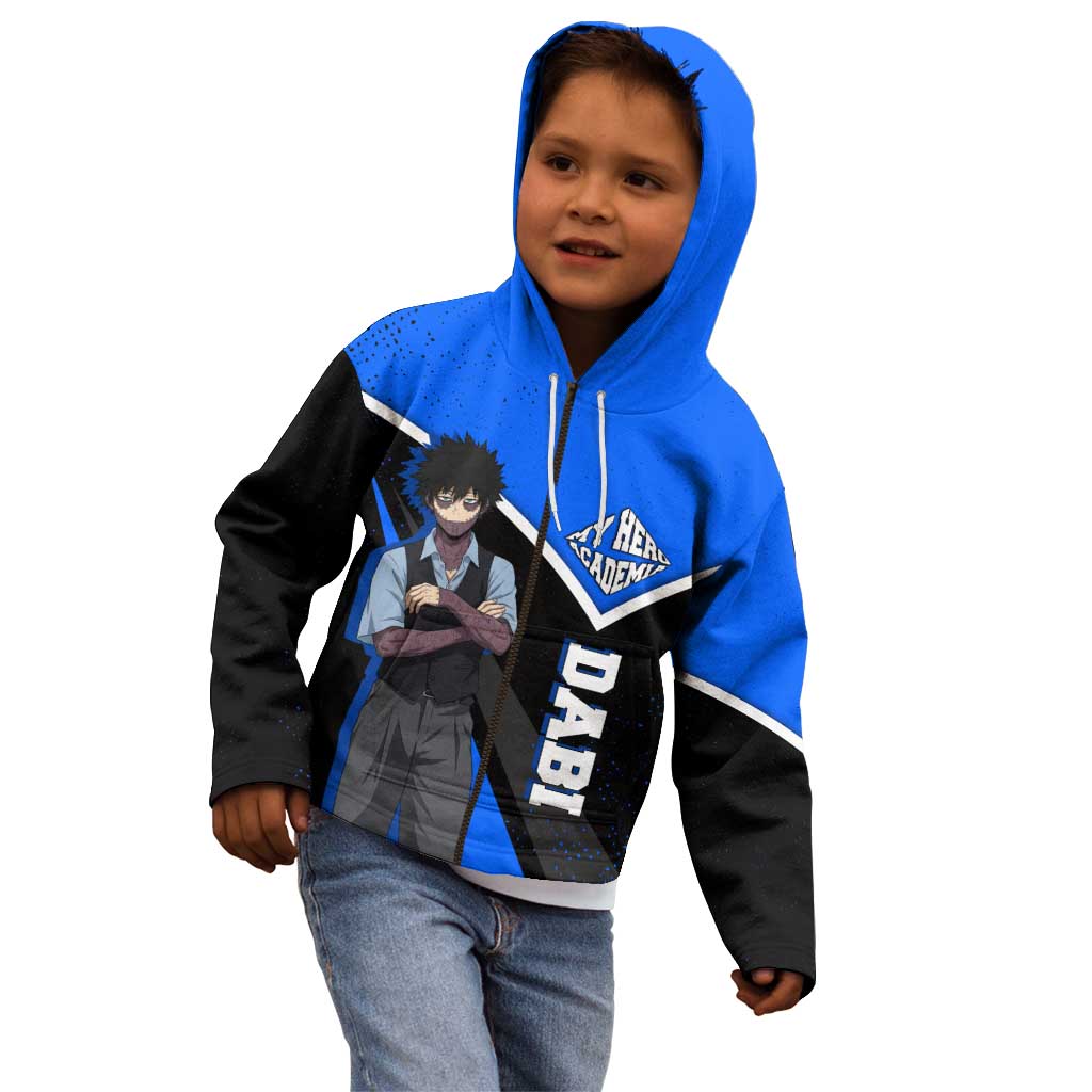 Dabi My Hero Academia Kid Hoodie Anime Grunge Splatter Graphic Style