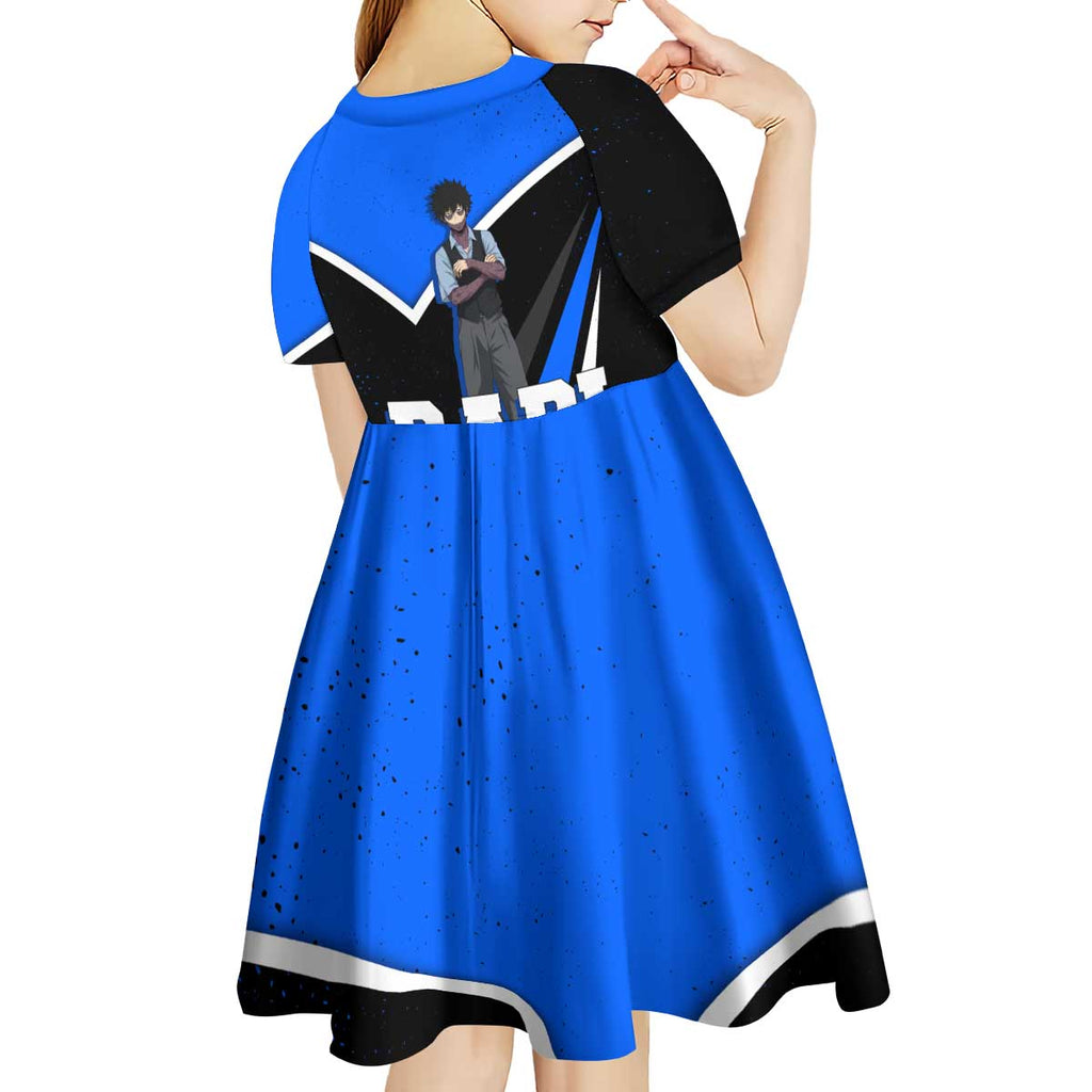 Dabi My Hero Academia Kid Short Sleeve Dress Anime Grunge Splatter Graphic Style