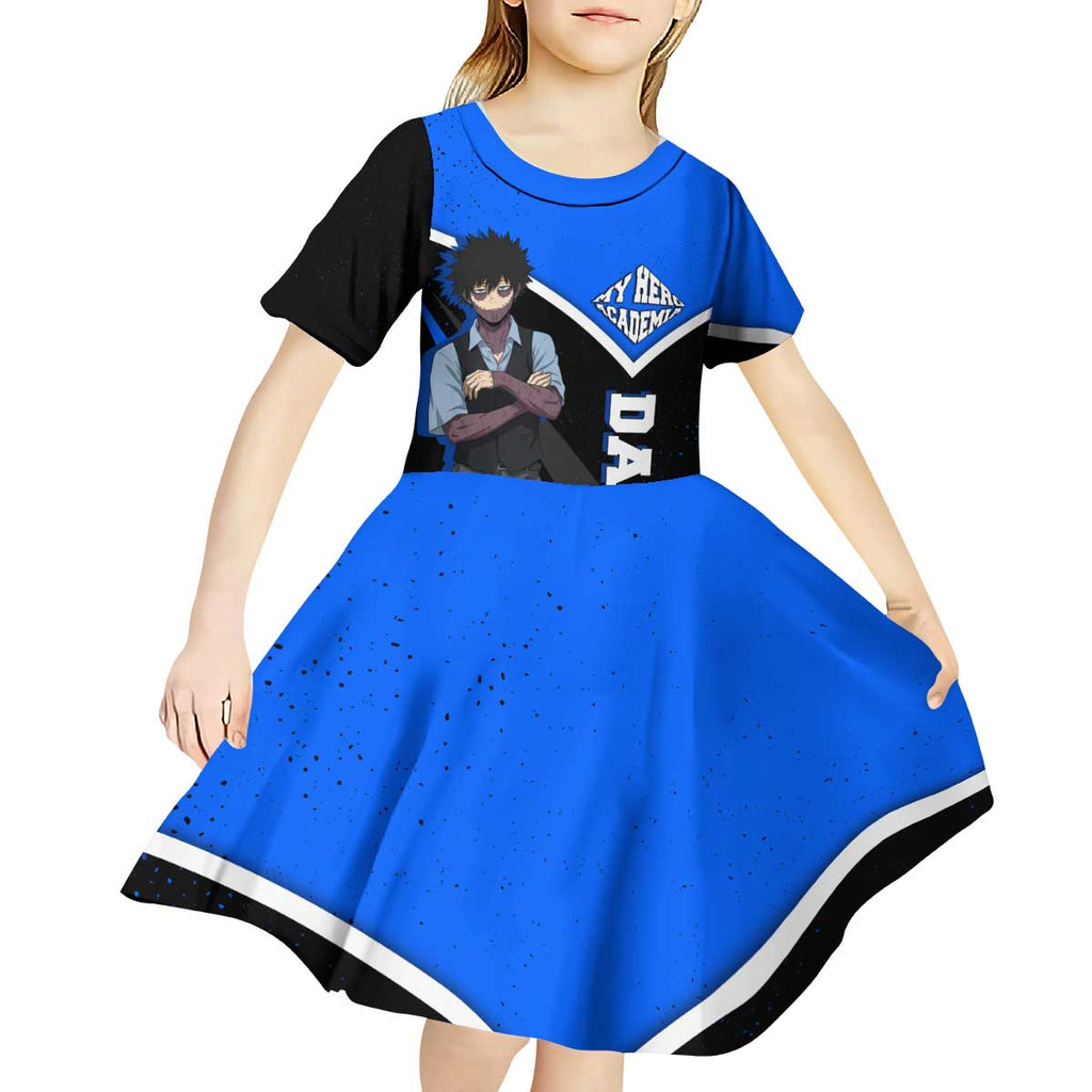 Dabi My Hero Academia Kid Short Sleeve Dress Anime Grunge Splatter Graphic Style