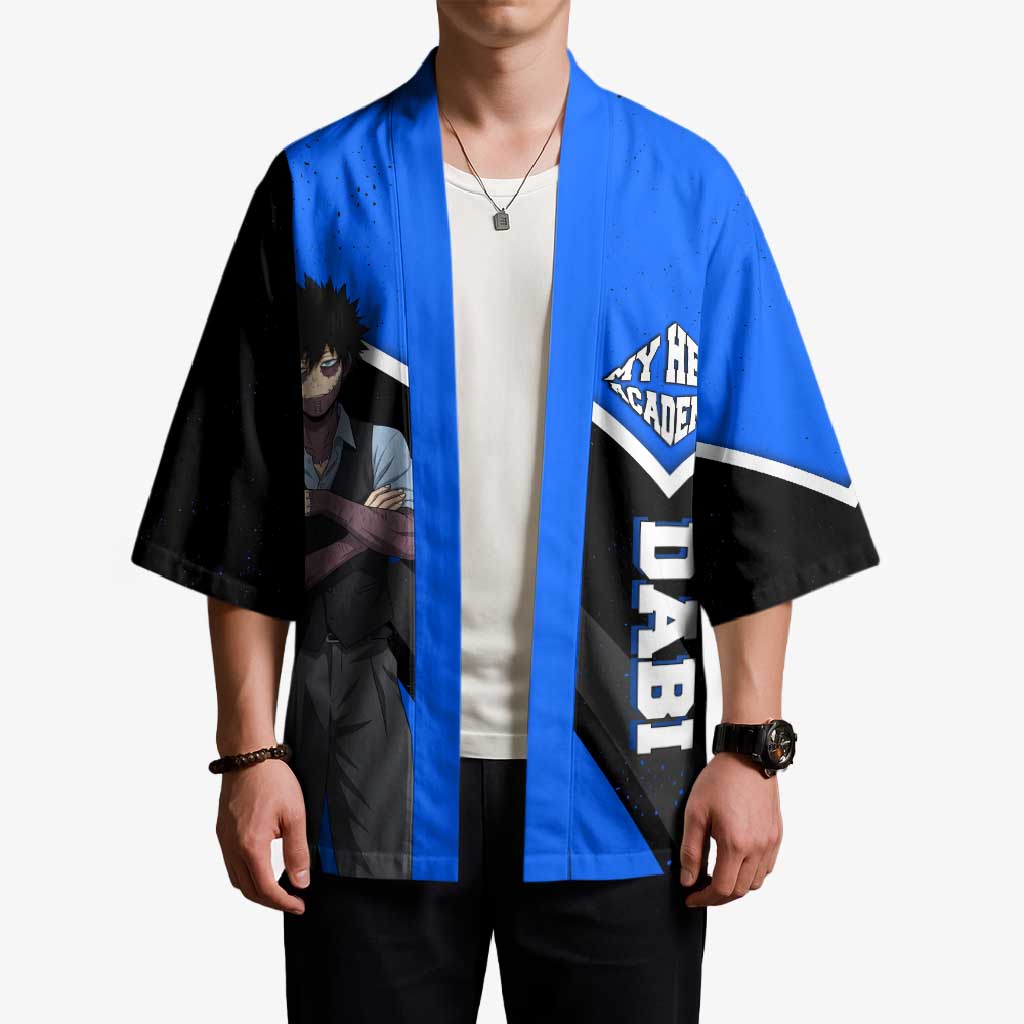 Dabi My Hero Academia Kimono Anime Grunge Splatter Graphic Style